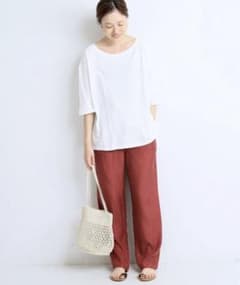 SLOBE IENA サテンイージーパンツのサムネイル
