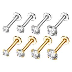 ラブレットスタッド ボディピアス 16G インターナル 軟骨ピアス 片耳