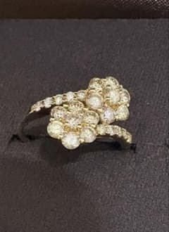 170,940円 新品 18金K18刻印有り 証明書付きフラワーリング2.78g 