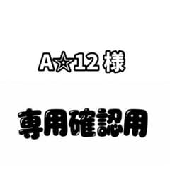 ▼1214様オーダー専用ページ△ A☆12様 専用確認用ページ - メルカリ