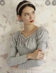 Seemi by nice claup レース　トップス　アイボリーのサムネイル
