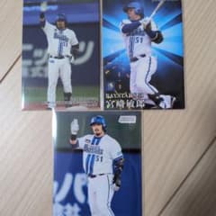 横浜DeNAベイスターズ 宮﨑敏郎 トレーディングカード 3枚セットのサムネイル