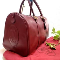 極美品Cartier ボストンバッグ　マスト　ハンドバッグ 金金具 極美品Cartier ボストンバッグ マスト ハンドバッグ 金金具 - メルカリ