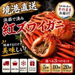 境港直送 紅ズワイガニ 浜茹で急速冷凍5杯約1.5キロ 境港直送 紅ズワイガニ 浜茹で急速冷凍5杯約1.5キロ - メルカリ