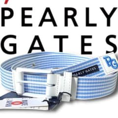 パーリーゲイツ 定価18700円 ロンストテープベルト PGロゴ刺繍 日本製