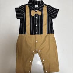 SHEIN ベビー フォーマル ロンパース 蝶ネクタイ付きのサムネイル