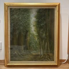 特大絵画】高野保彦 日光杉並木 油絵 - メルカリ