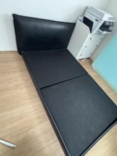 ニトリ セミダブルベッドフレーム ブラック レザー調 引き取りの場合1万円引 ニトリ セミダブルベッドフレーム ブラック レザー調 引き取りの場合1