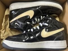 1996 NIKE AIR FORCE 1 MID SC 黒エナメル US10 - メルカリ