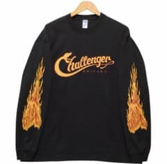 CHALLENGER-L/S SNAKING LOGO TEE BLACK - メルカリ