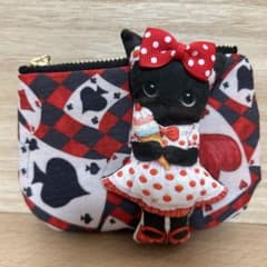 m*e様 ころりんミニミニポーチ☆コヤンイサムチョン☆ぷっくり黒猫