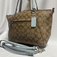 【美品】coach y2k satchel 2way pale blueのサムネイル