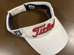 Titleist ゴルフ サンバイザー ホワイト ネイビーのサムネイル