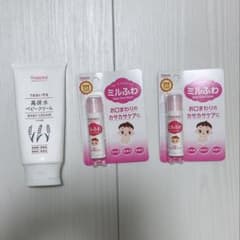 値下げ ミルふわ 高保水ベビークリーム　ベビーヘアスティック リップのサムネイル