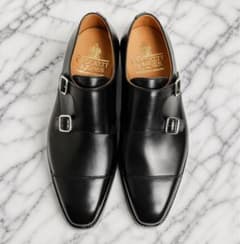 美品 Crockett&Jones LOWDES 6.5E ダブルモンク 黒 - メルカリ