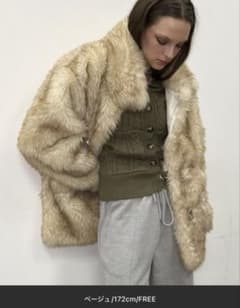 SHAGGIE】 ViVi掲載 トグルボタンファーミドルコート - メルカリ