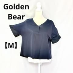 GoldenBear ゴールデンベア Vネック 半袖 レディース ネイビー Mのサムネイル