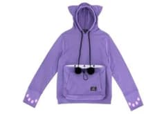 おそ松さん にゃんガルーパーカー 一松 パープル ねこ入れポケット m63689700643_1.jpg?1751187571