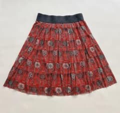 美品【パワーネット】ヴィヴィアンタム フリル花柄 アシメスカート0 中華風 美品 VIVIENNE TAM ヴィヴィアンタム パワーネット スカート 花柄