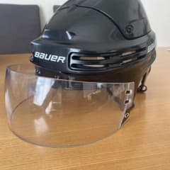 BAUER 4500 Lサイズ アイスホッケーヘルメット　ブラック　バイザー付のサムネイル