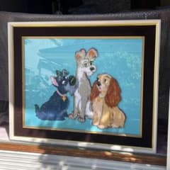 松嶋文化刺繍　激レア　ディズニー　わんわん物語　シリアルナンバーあり！ 松嶋文化刺繍 激レア ディズニー わんわん物語 シリアルナンバー