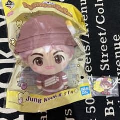 TinyTAN 이치 반 쿠지 Jung Kook 봉제 인형 고무 매력