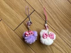[新品未使用]ミニーちゃんストラップ2個セットのサムネイル