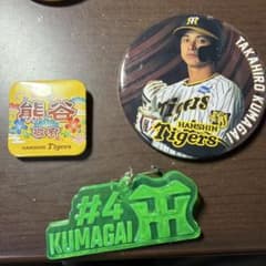 阪神タイガース 熊谷選手 バッジセットのサムネイル