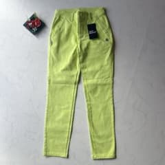 新品タグ付 ジャックバニー コットンストレッチパンツ ネオンイエロー 春夏 新品タグ付 ジャックバニー コットンストレッチパンツ ネオンイエロー