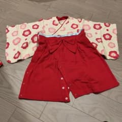 袴ロンパース　80cm　 女の子のサムネイル