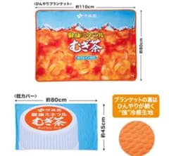 健康ミネラルむぎ茶 ひんやりブランケット&枕カバーのサムネイル