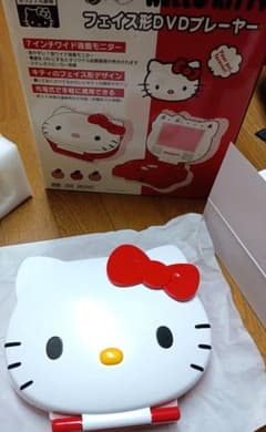 美品 限定 ハローキティーフェイス型DVDプレーヤー　サンリオ正規品　キティー m63713610824_1.jpg?1721647806