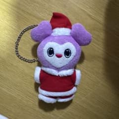 紫色のサンタぬいぐるみ（キーチェーン付き）のサムネイル
