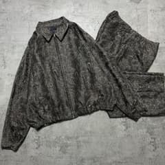 即完売 美品 RAGEBLUE ペイズリー柄 セットアップ 総柄 上M 下L