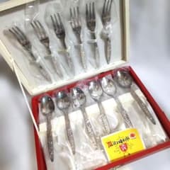 未使用】三越 高級洋白銀器 カトラリー12本セット ニッケルシルバー