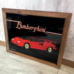 アメリカUSランボルギーニカウンタックパブミラービンテージ45cmグリッターラメ アメリカUSランボルギーニカウンタックパブミラービンテージ45cm