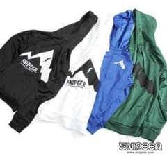 【値下げ中】新品未使用 SNIPEER パーカー Sサイズ(カーキ)のサムネイル