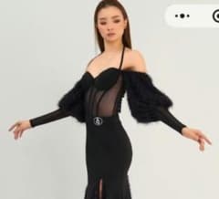 DANCEQUEEN ダンスクイーン　社交ダンス　トップスのみ　黒 DANCEQUEEN ダンスクイーン 社交ダンス トップスのみ 黒 - メルカリ