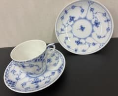 訳あり】ロイヤルコペンハーゲン ブルーフルーテッド カップ1＆ 
