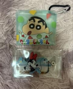 クレヨンしんちゃん&ミニーマウス ミニポーチ 2点セット