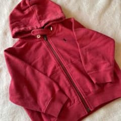 Ralph Lauren ラルフローレン　赤　フード付きパーカー 90のサムネイル