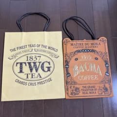 TWG TEA /BACHA COFFEE バシャコーヒー ショッパーセット紙袋のサムネイル
