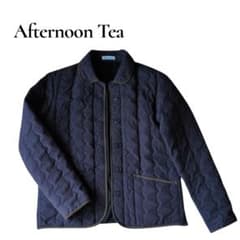 Afternoon Tea キルティングジャケット ダークネイビーのサムネイル