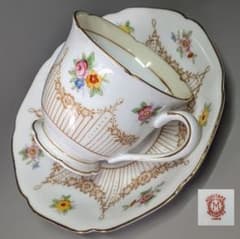 オールドニッポン デミタス 高台ペディスタル C&S 金彩 花文 オールドニッポン デミタス 高台ペディスタル C&S 金彩 花文 【公式通販】