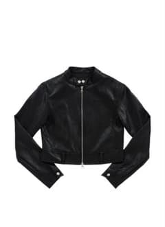 ason slim leather jacket 韓国　レザージャケット　黒 as