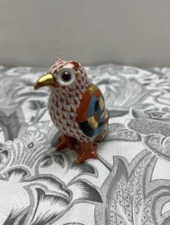 ヘレンド 鳥 フィギュリン 陶磁器 金彩 置物のサムネイル