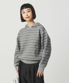 未使用BEAUTY&YOUTH コットンウールブレンドソリッド＆ボーダーニット BEAUTY&YOUTH コットンウールブレンドソリッド＆ボーダーニット