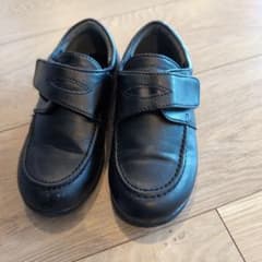 ブラック ローファー マジックテープ式　17㌢のサムネイル