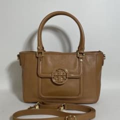 2605-110｜美品｜トリーバーチ 2WAYハンドバッグ レザー ブラウン 