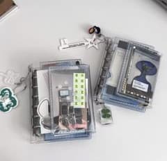 SEVENMINT 三つ折りタイプ　バインダー　手帳　クリア　ミニ6のサムネイル